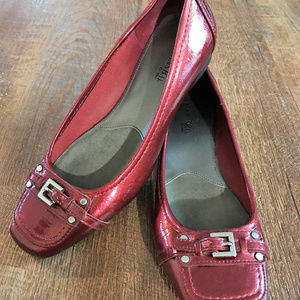 St. John's Bay Patent Leather Red Flats